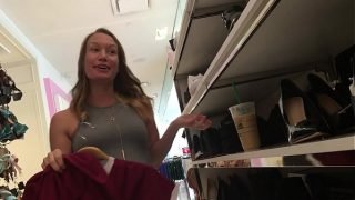 19yr old pregnant Nicole shopping for shoes