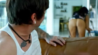 Caught Gazing at My Stepsisters Naughty Ass While Cleaning cum deep inside