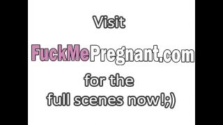 Horny pregnant lesbians drop bikinis and use big dildos during sex by thong