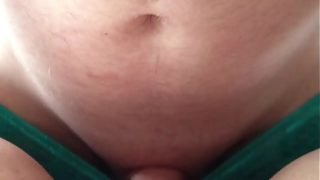 Pregnant slut cumming loudly on my cock